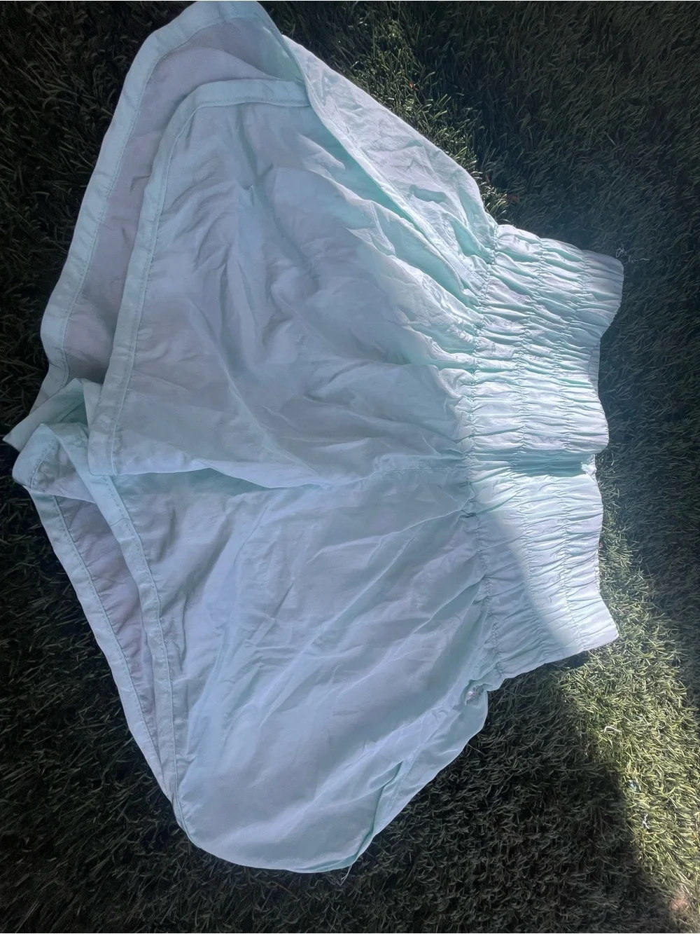 Free People Light Aqua Athletic Shorts